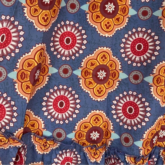 Summer Street Women’s Printed Long Ruffle Skirt - Picture 3 of 6